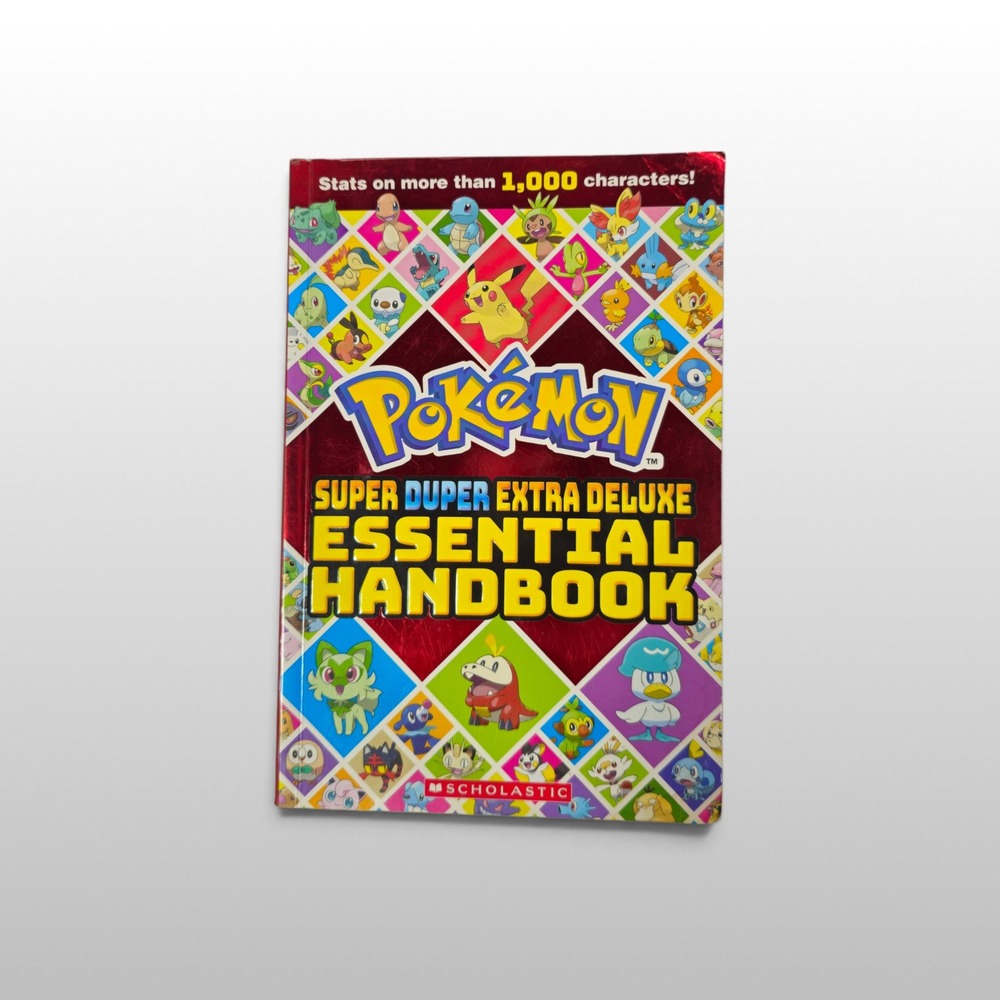 Scholastic Pokemon Super Duper Extra Deluxe Essential Handbook Kids Red Good